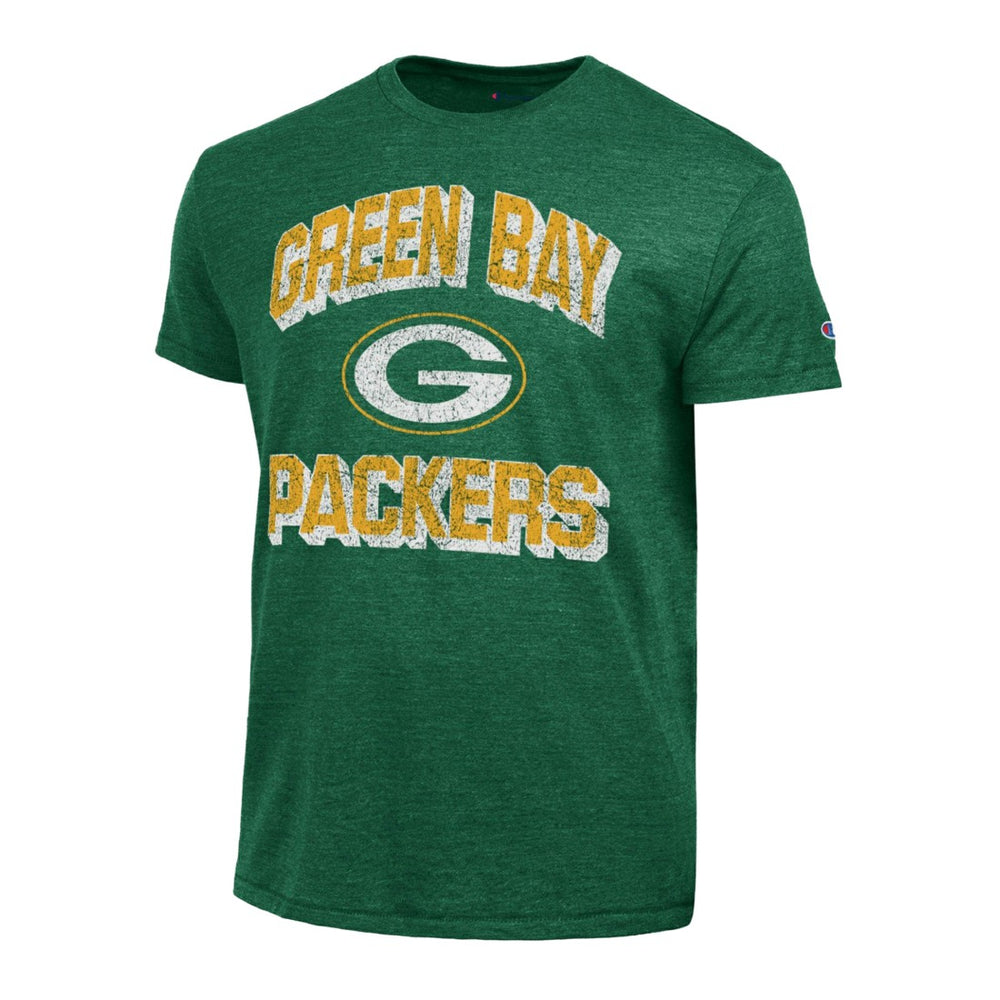 Green Bay Packers Champion Ultimate Tri-Blend T-Shirt - Heather Green T-shirts