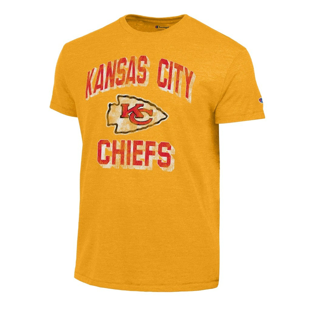 Kansas City Chiefs Champion Ultimate Tri-Blend T-Shirt - Gold T-shirts
