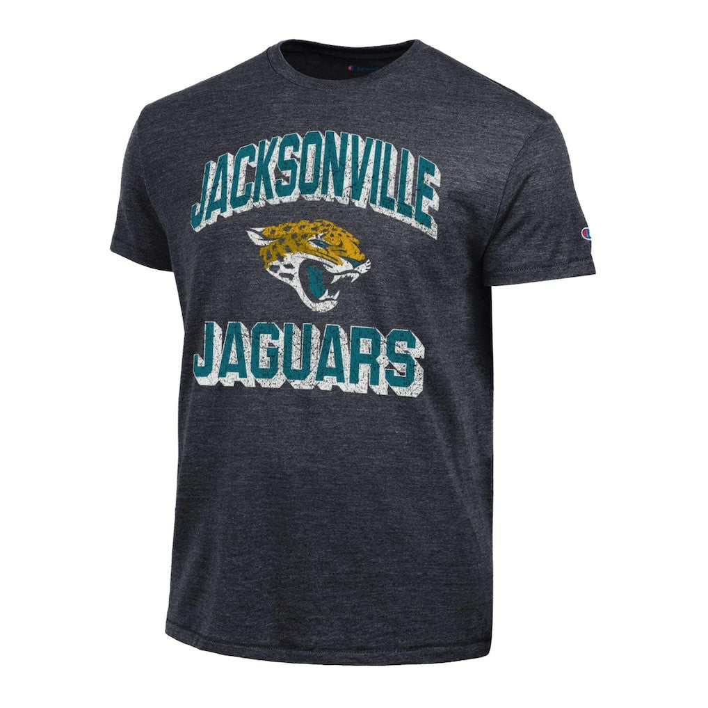 Jacksonville Jaguars Champion Ultimate Tri-Blend T-Shirt - Heather Black T-shirts
