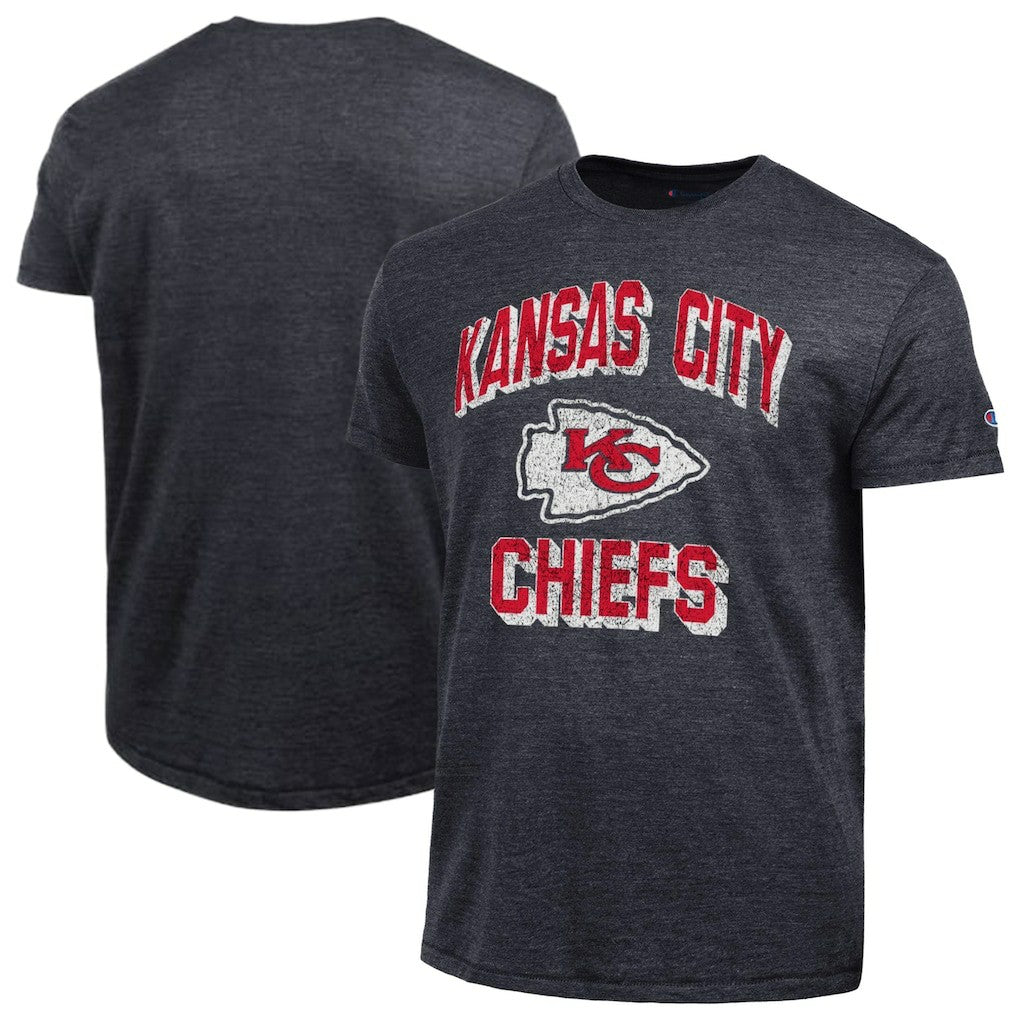 Kansas City Chiefs Champion Ultimate Tri-Blend T-Shirt - Black T-shirts