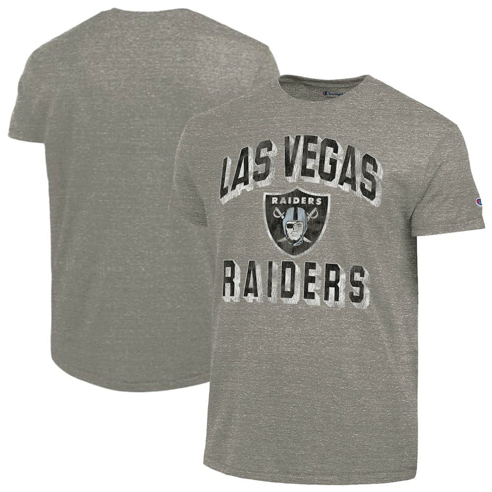 Las Vegas Raiders Champion Ultimate Tri-Blend T-Shirt - Charcoal T-shirts