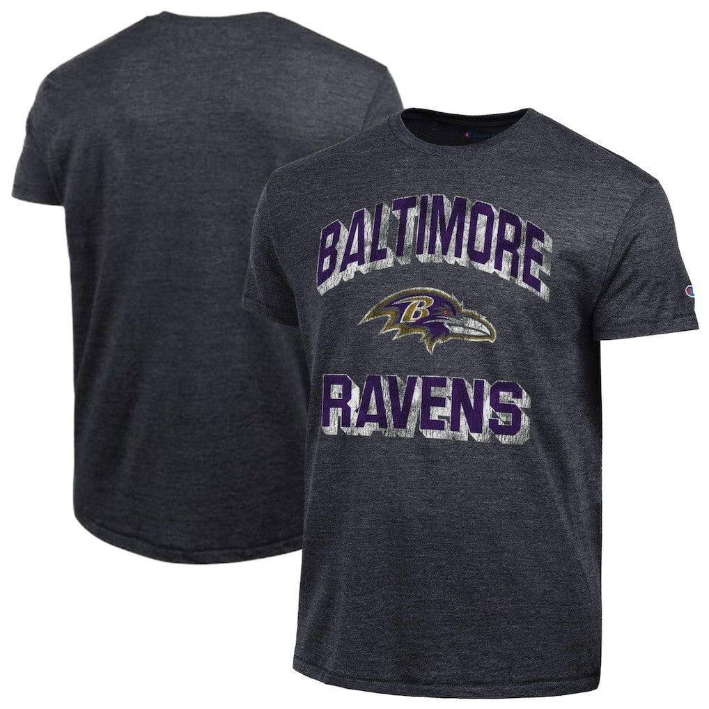 Baltimore Ravens Champion Ultimate Tri-Blend T-Shirt - Black T-shirts