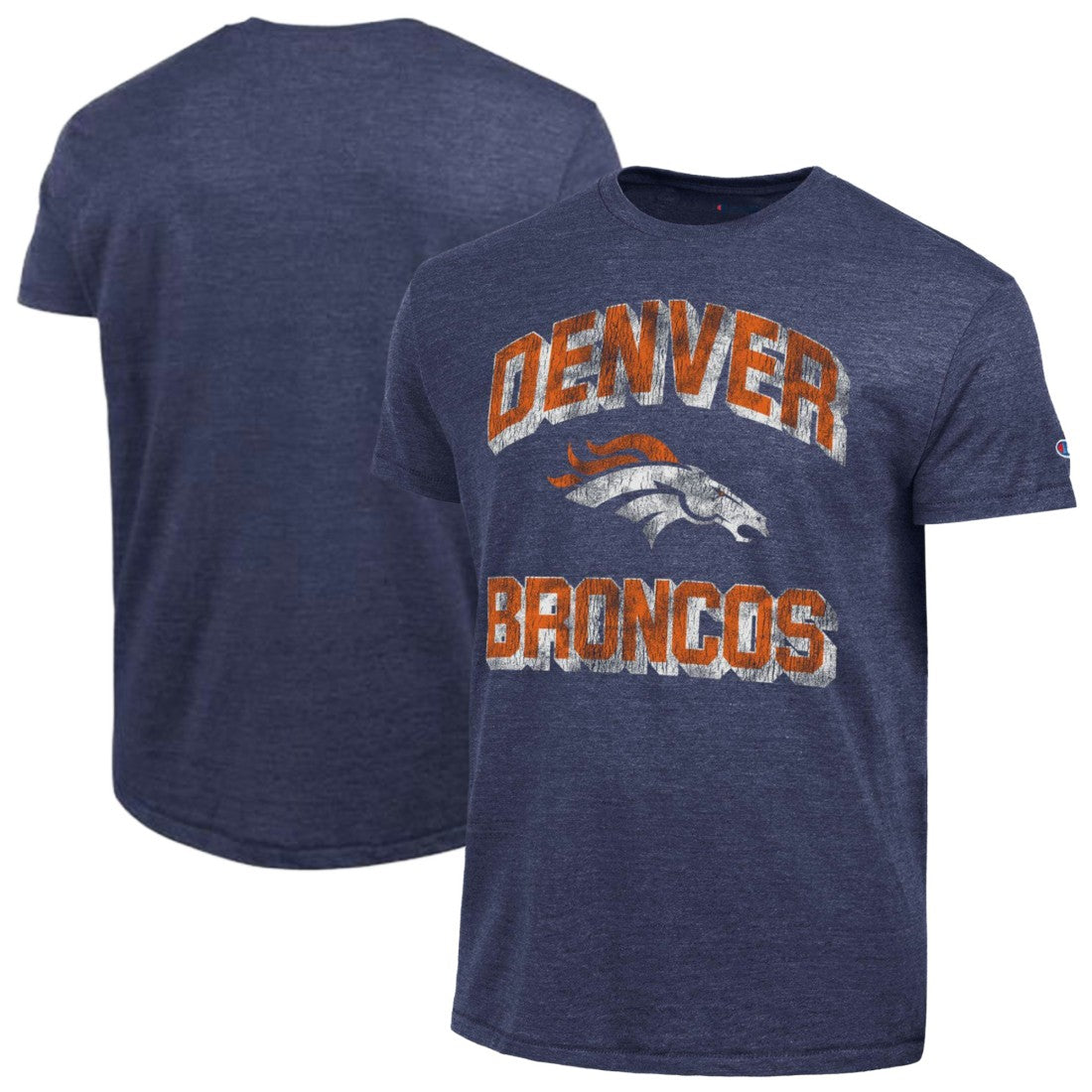 Denver Broncos Champion Ultimate Tri-Blend T-Shirt - Navy T-shirts