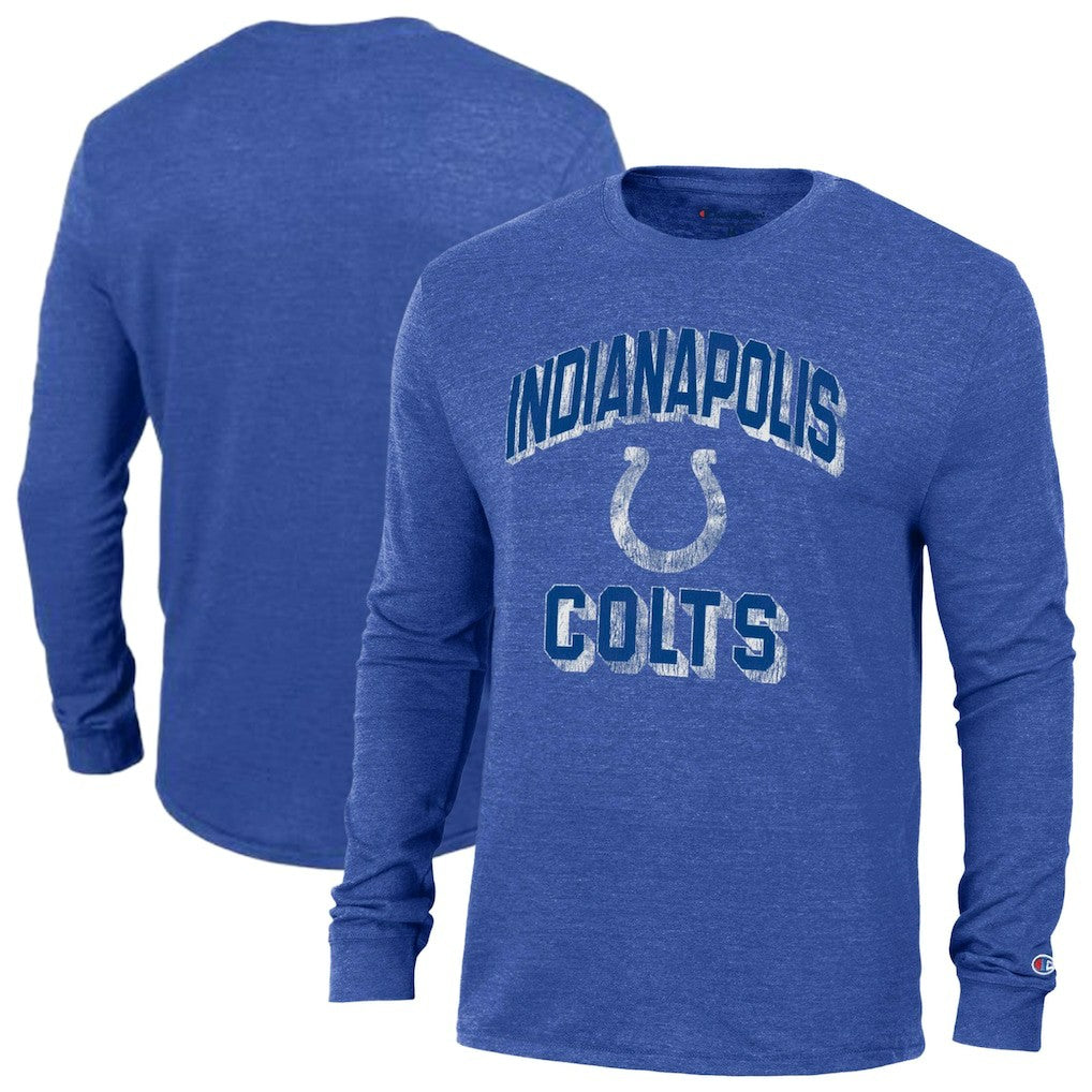 Indianapolis Colts Champion Ultimate Tri-Blend Long Sleeve T-Shirt - Royal T-shirts