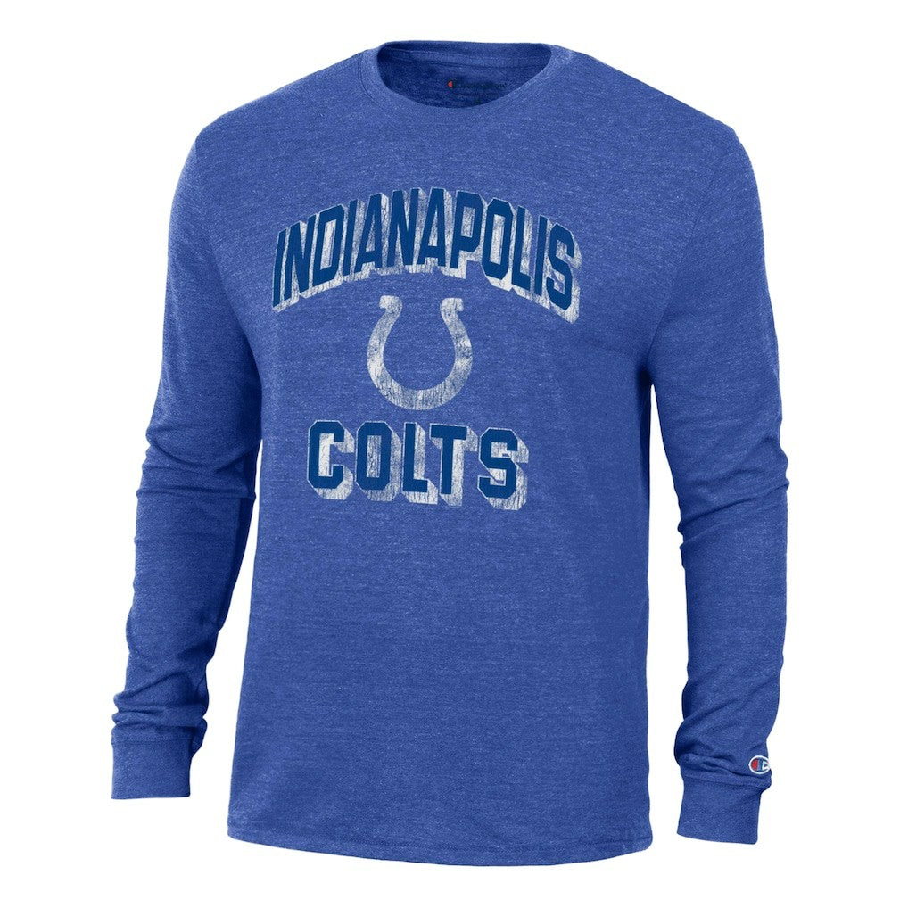 Indianapolis Colts Champion Ultimate Tri-Blend Long Sleeve T-Shirt - Royal T-shirts