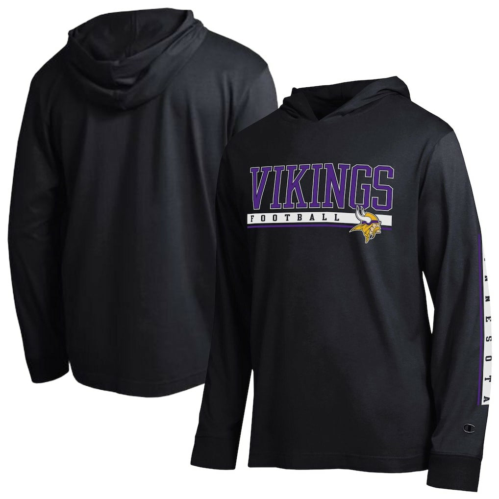 Minnesota Vikings Champion All Star Hoodie T-Shirt - Black Hoodies