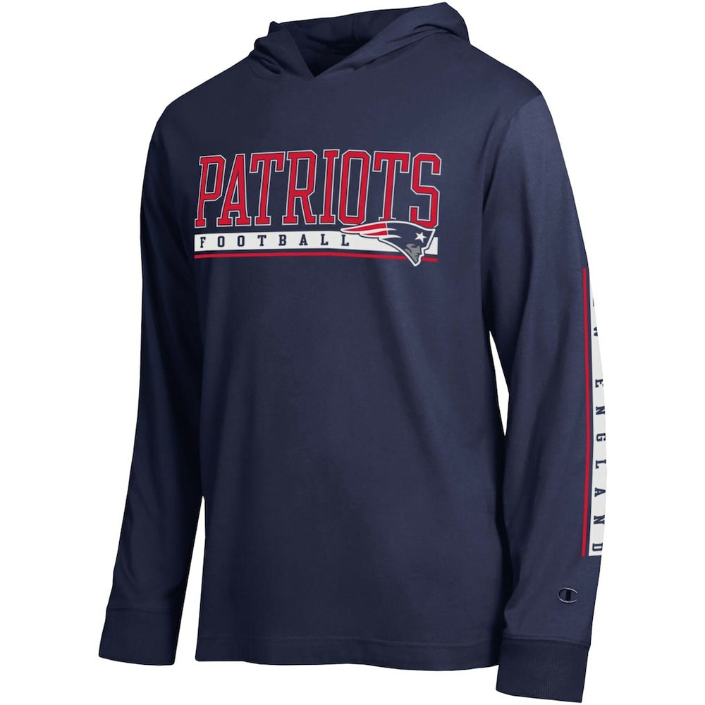 New England Patriots Champion All Star Hoodie T-Shirt - Navy Hoodies