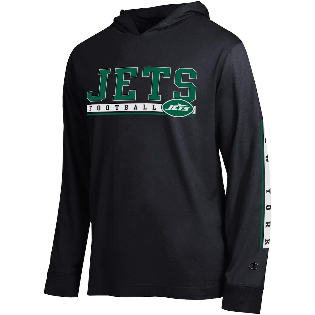 New York Jets Champion All Star Hoodie T-Shirt - Black Hoodies