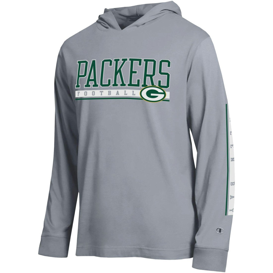 Green Bay Packers Champion All Star Hoodie T-Shirt - Gray Hoodies