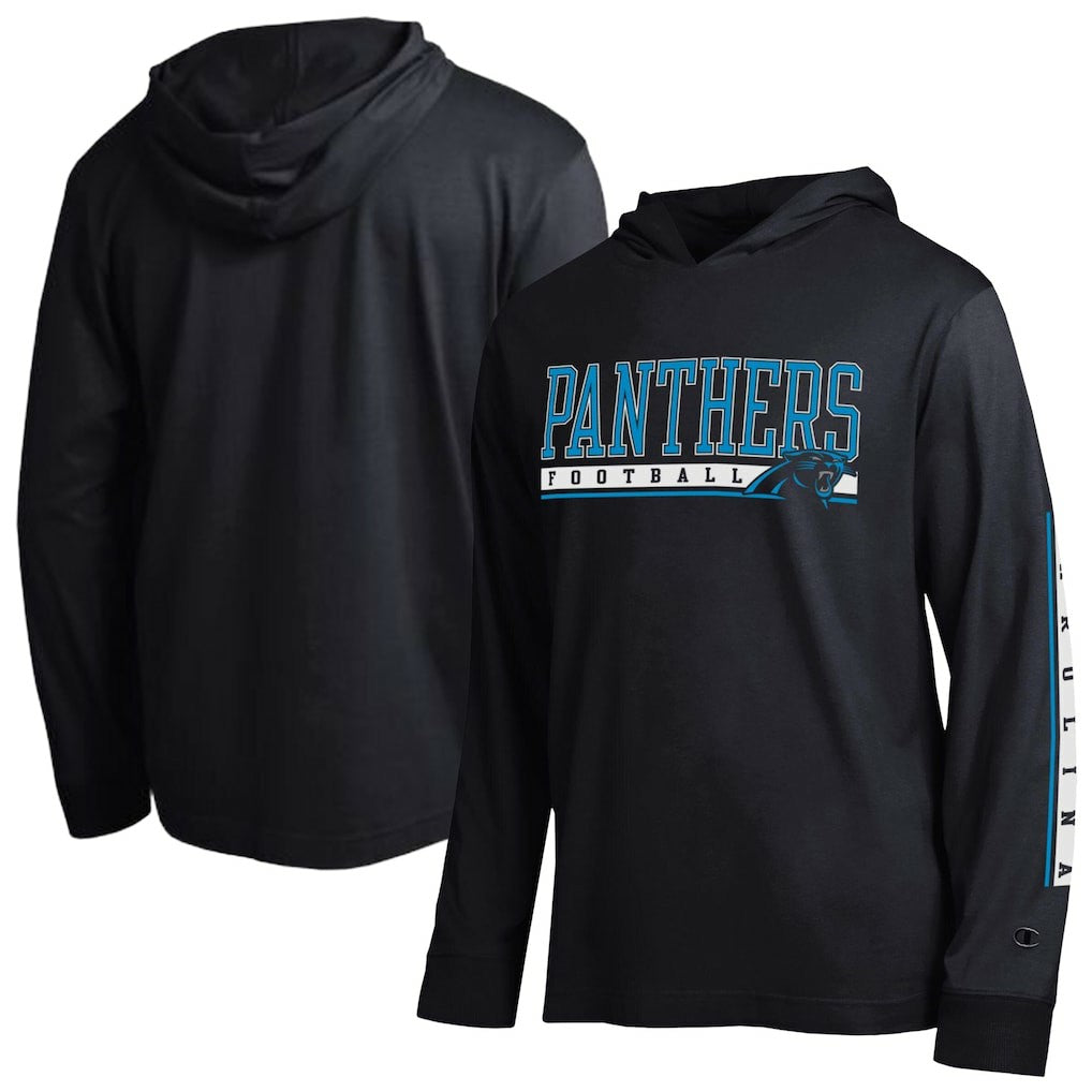 Carolina Panthers Champion All Star Hoodie T-Shirt - Black Hoodies