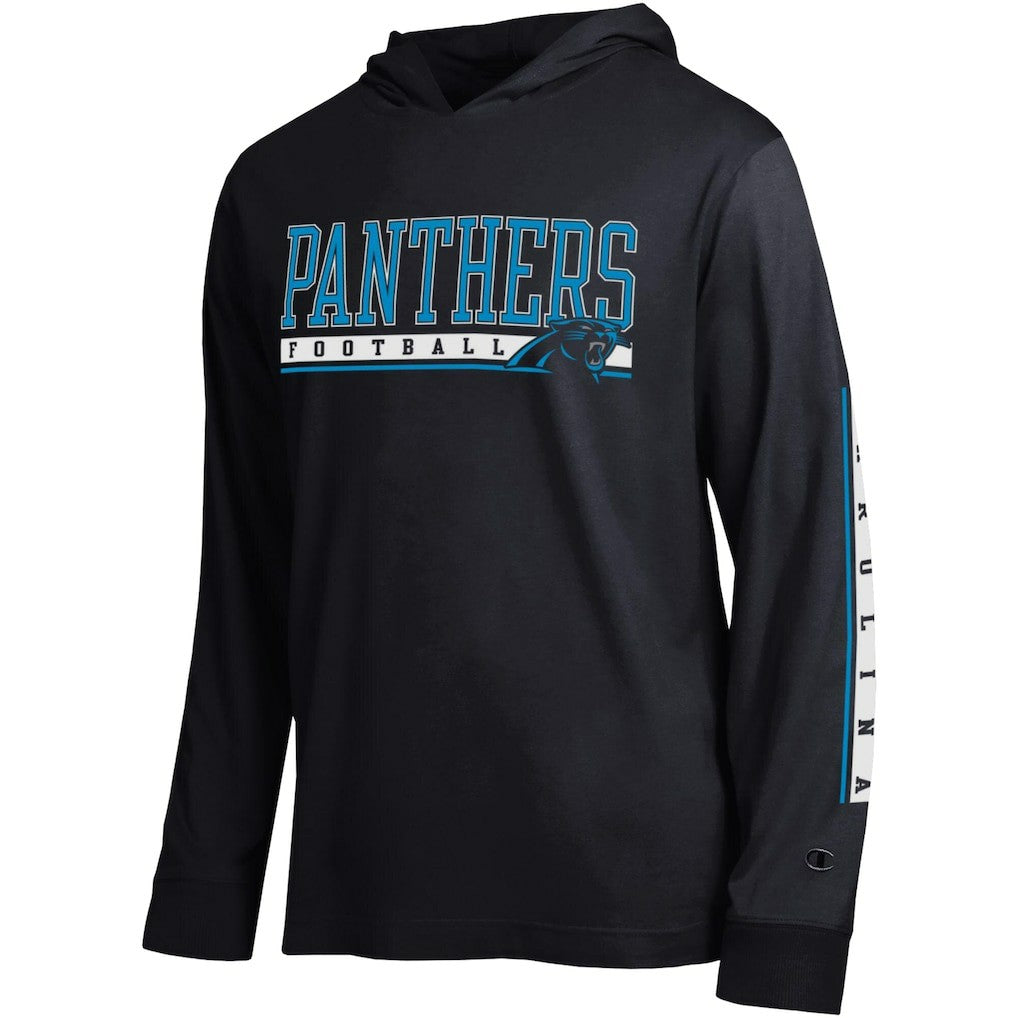 Carolina Panthers Champion All Star Hoodie T-Shirt - Black Hoodies