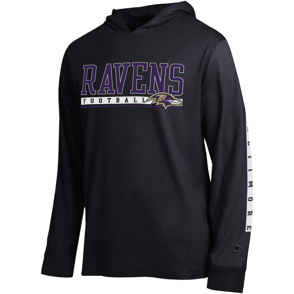 Baltimore Ravens Champion All Star Hoodie T-Shirt - Black Hoodies