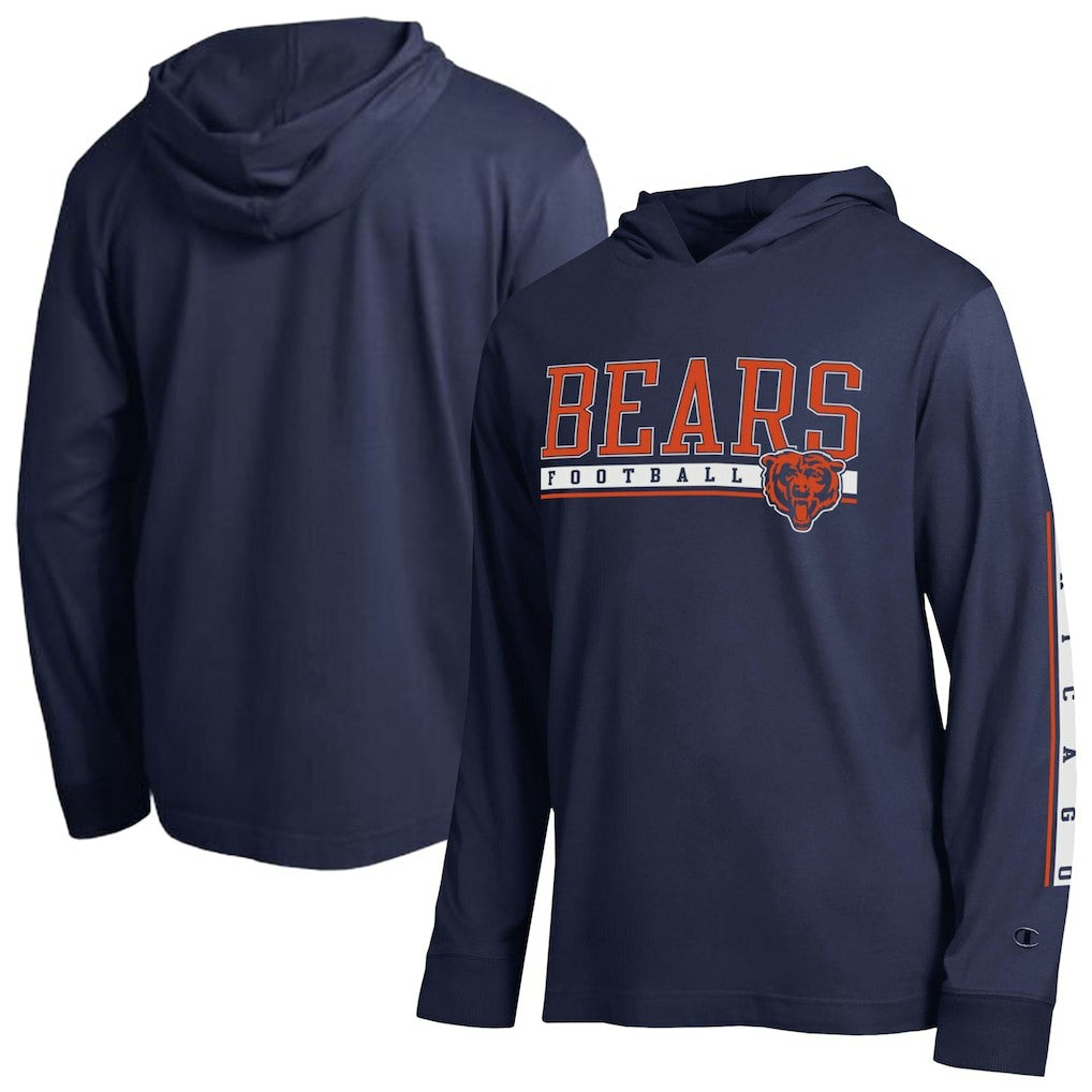 Chicago Bears Champion All Star Hoodie T-Shirt - Navy Hoodies