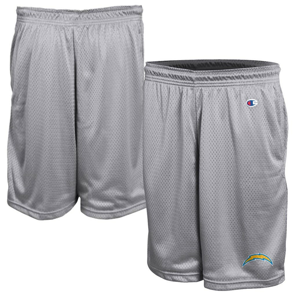 Los Angeles Chargers Champion Classic Mesh Shorts - Gray Shorts