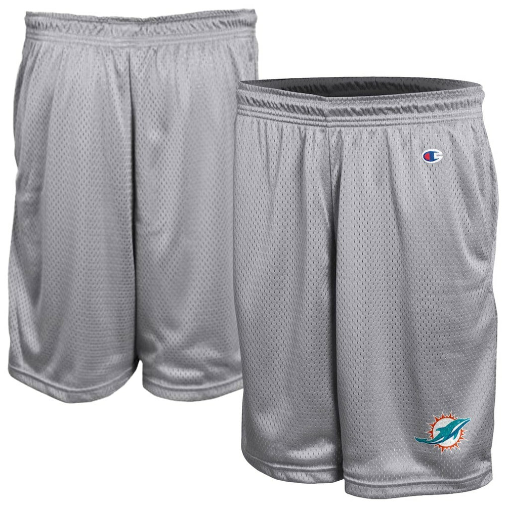 Miami Dolphins Champion Classic Mesh Shorts - Gray Shorts