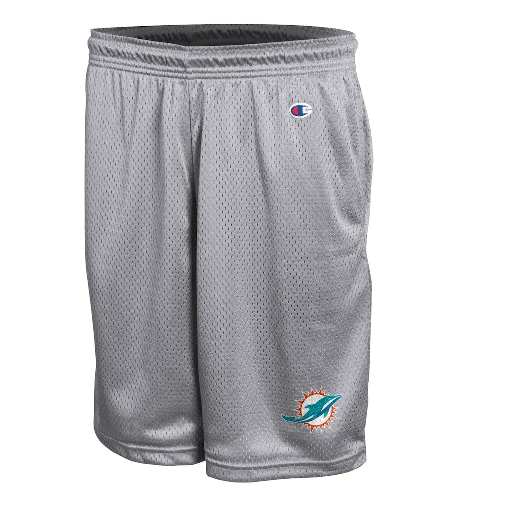 Miami Dolphins Champion Classic Mesh Shorts - Gray Shorts