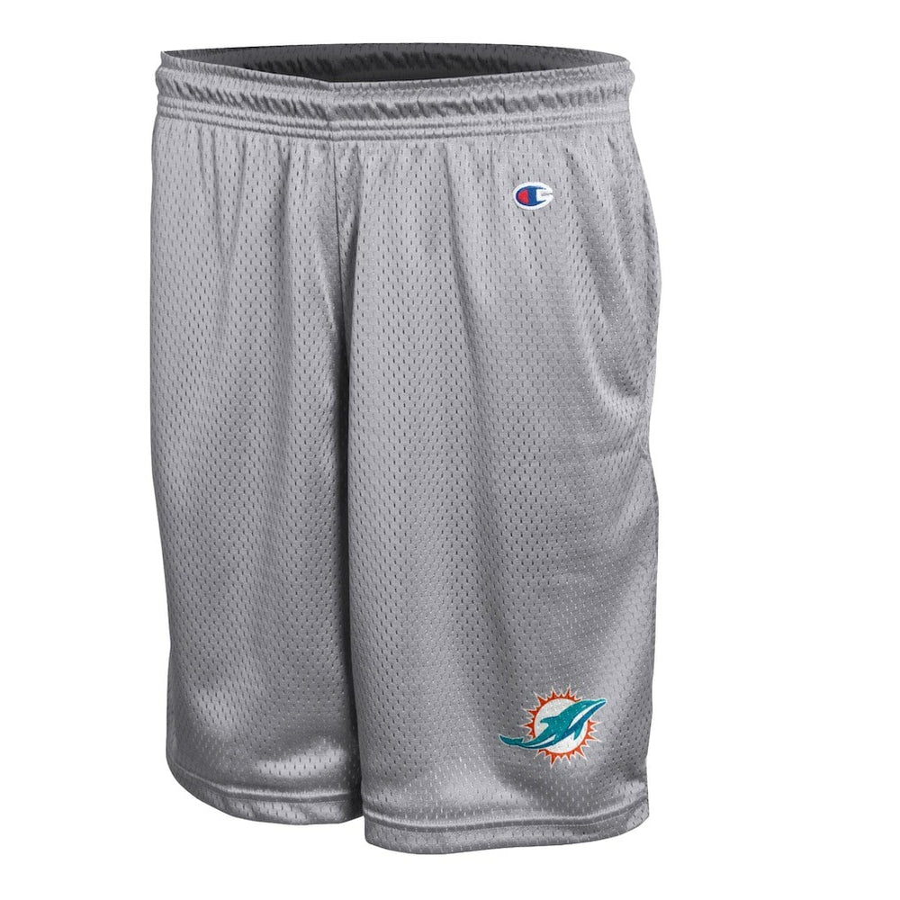 Miami Dolphins Champion Classic Mesh Shorts - Gray Shorts