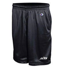 New York Jets Champion Classic Mesh Shorts - Black Shorts