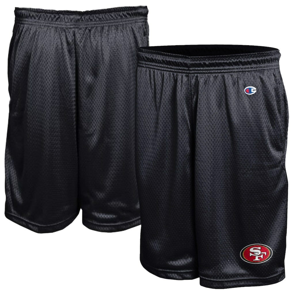 San Francisco 49ers Champion Classic Mesh Shorts - Black Shorts