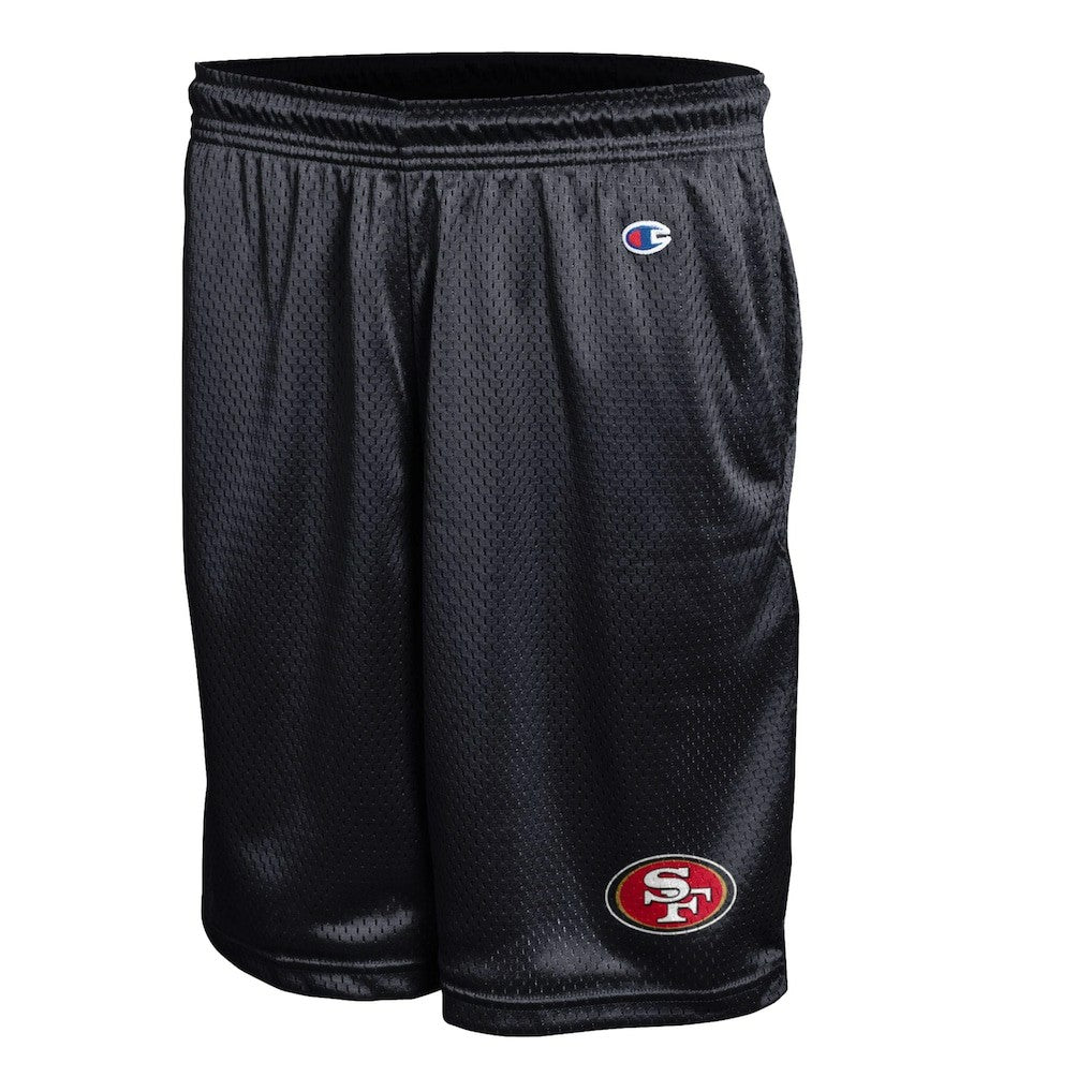 San Francisco 49ers Champion Classic Mesh Shorts - Black Shorts