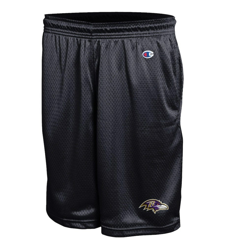 Baltimore Ravens Champion Classic Mesh Shorts - Black Shorts