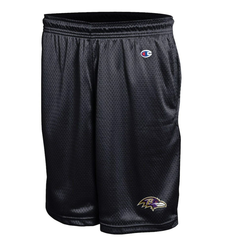 Baltimore Ravens Champion Classic Mesh Shorts - Black Shorts