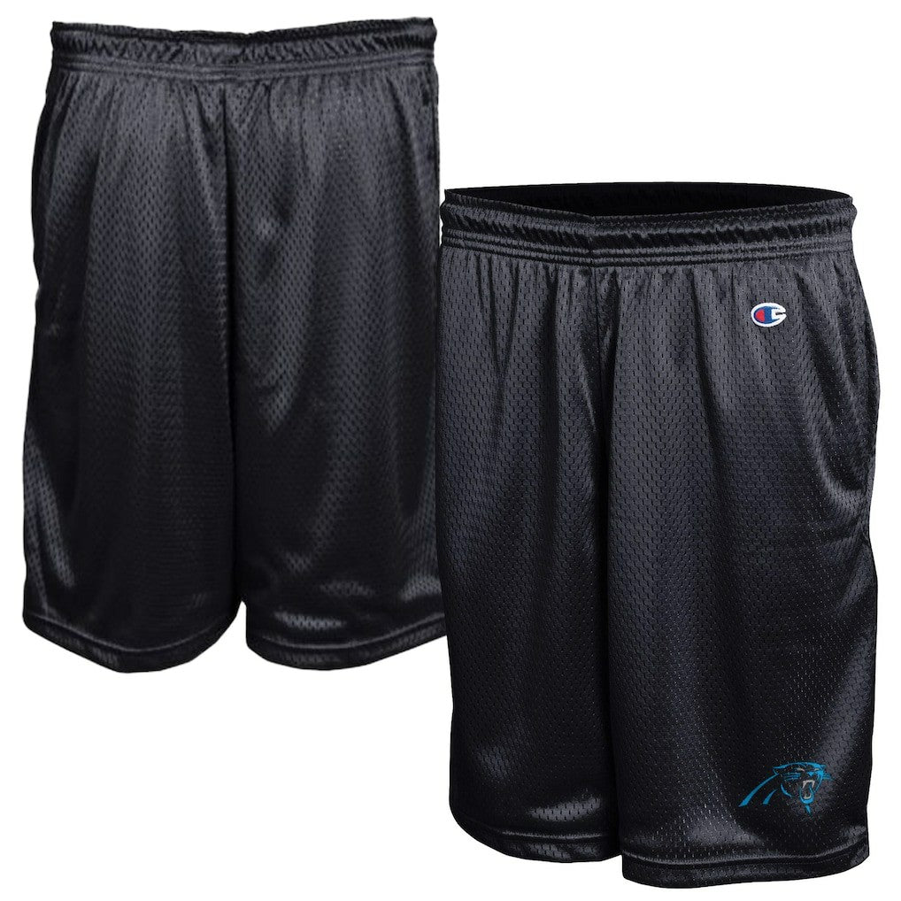 Carolina Panthers Champion Classic Mesh Shorts - Black Shorts