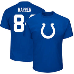 Tyler Warren Indianapolis Colts Big & Tall Player Name & Number T-Shirt - Royal T-shirts