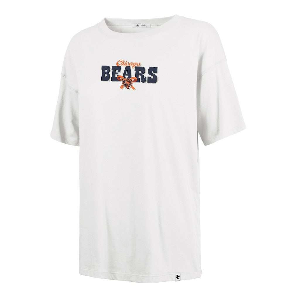 Chicago Bears '47 Women's Bow & Banner Sadie T-Shirt - White T-shirts