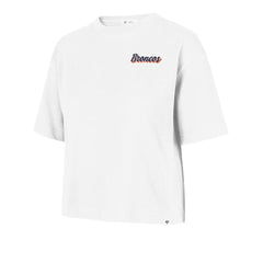 Denver Broncos '47 Women's Collage Script Reed City T-Shirt - White T-shirts