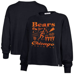 Chicago Bears '47 Women's Team Collage Sydney Long Sleeve T-Shirt - Navy T-shirts