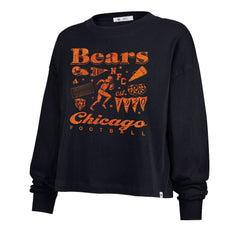 Chicago Bears '47 Women's Team Collage Sydney Long Sleeve T-Shirt - Navy T-shirts