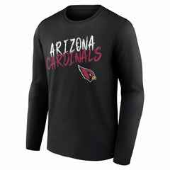 Arizona Cardinals Hustle Personalized Name & Number Long Sleeve T-Shirt - Black T-shirts
