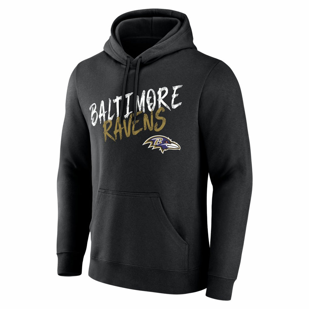 Baltimore Ravens Hustle Personalized Name & Number Hoodie - Black Hoodies