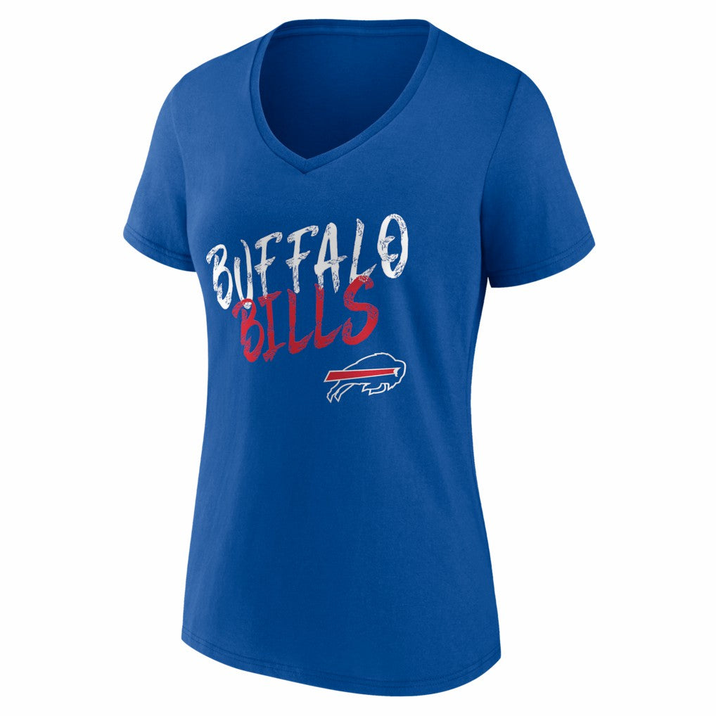 Buffalo Bills Women's Hustle Personalized Name & Number V-Neck T-Shirt - Royal T-shirts