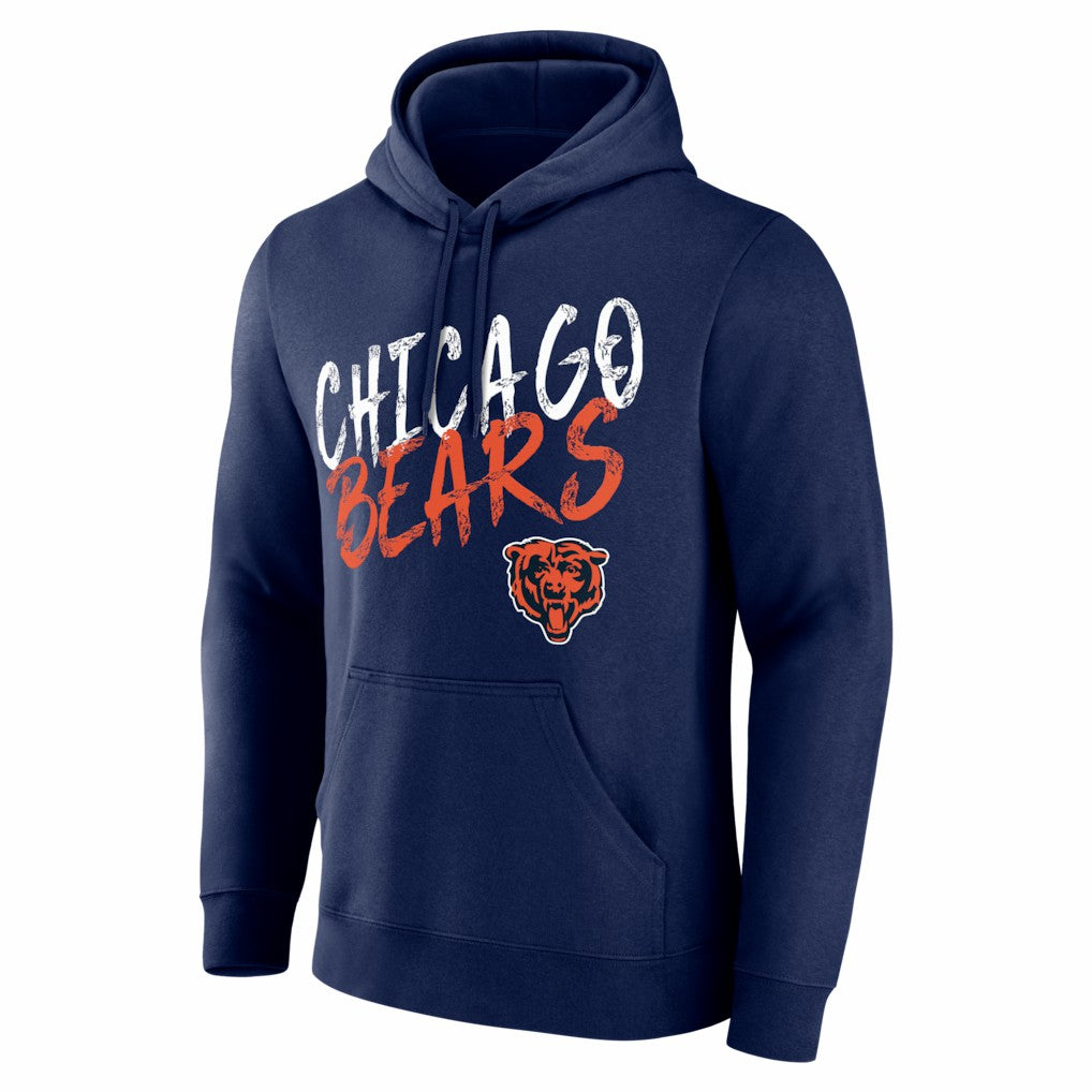 Chicago Bears Hustle Personalized Name & Number Hoodie - Navy Hoodies