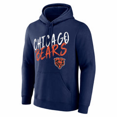 Chicago Bears Hustle Personalized Name & Number Hoodie - Navy Hoodies