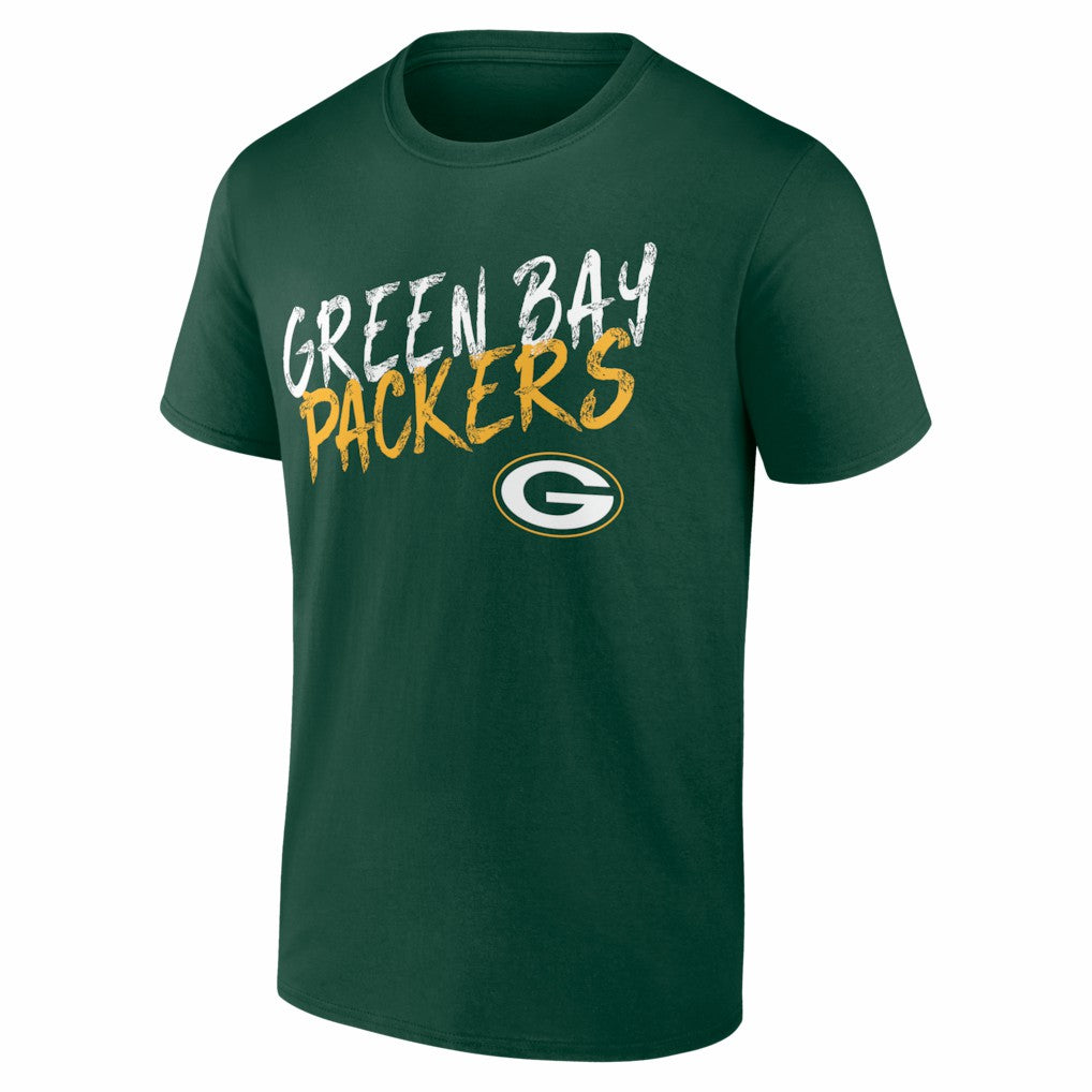 Green Bay Packers Hustle Personalized Name & Number T-Shirt - Green T-shirts