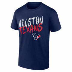 Houston Texans Hustle Personalized Name & Number T-Shirt - Navy T-shirts
