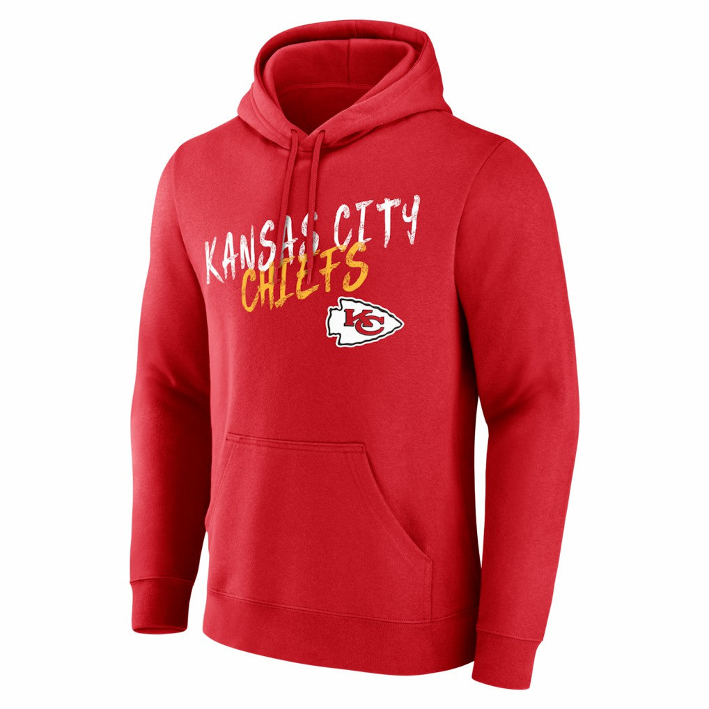 Kansas City Chiefs Hustle Personalized Name & Number Hoodie - Red Hoodies