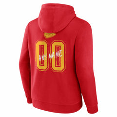 Kansas City Chiefs Hustle Personalized Name & Number Hoodie - Red Hoodies