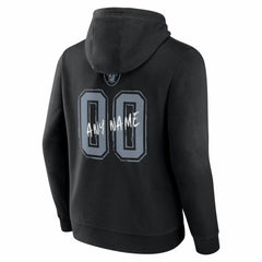 Las Vegas Raiders Hustle Personalized Name & Number Hoodie - Black Hoodies