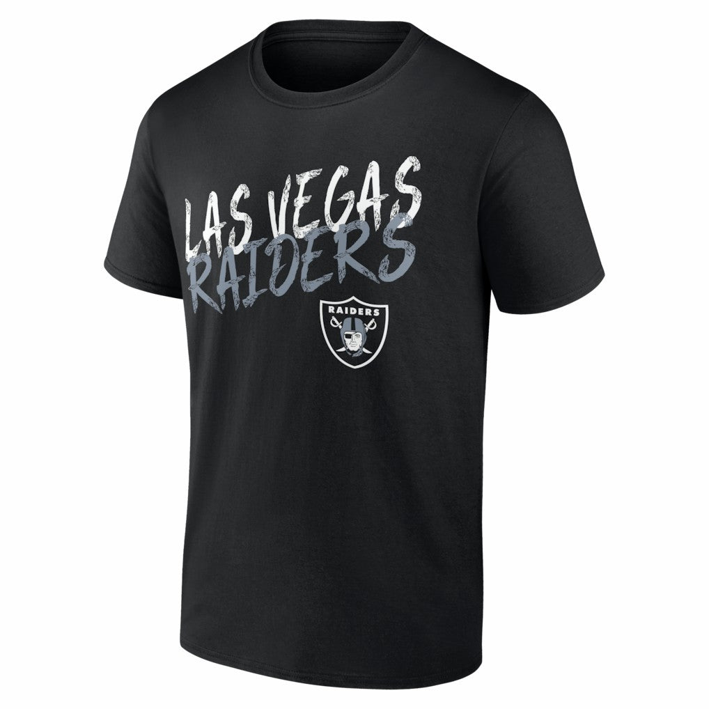 Las Vegas Raiders Hustle Personalized Name & Number T-Shirt - Black T-shirts