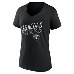Las Vegas Raiders Women's Hustle Personalized Name & Number V-Neck T-Shirt - Black T-shirts