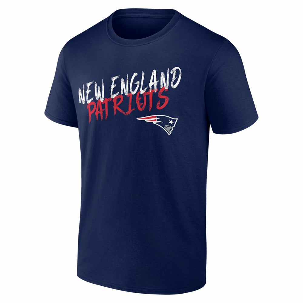New England Patriots Hustle Personalized Name & Number T-Shirt - Navy T-shirts