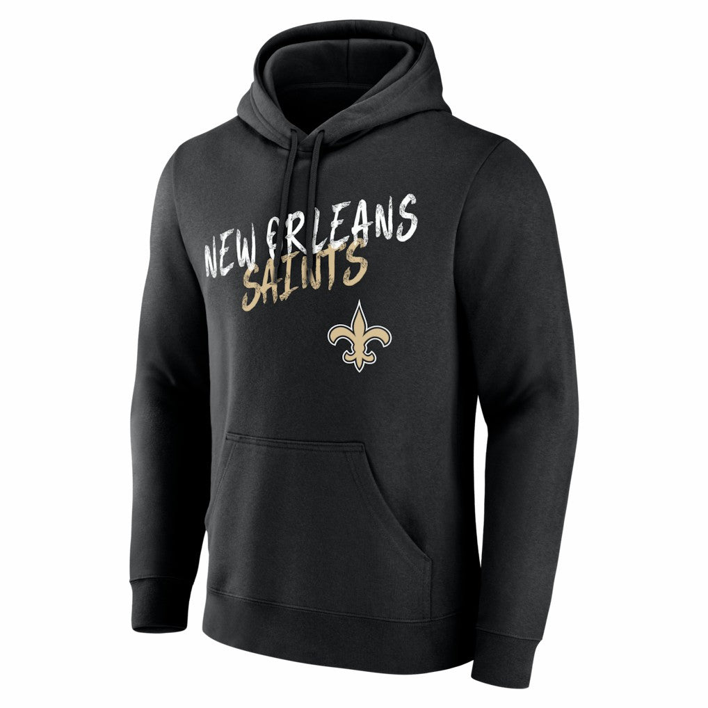 New Orleans Saints Hustle Personalized Name & Number Hoodie - Black Hoodies