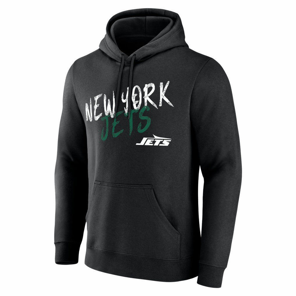 New York Jets Hustle Personalized Name & Number Hoodie - Black Hoodies