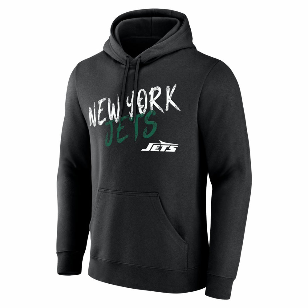 New York Jets Hustle Personalized Name & Number Hoodie - Black Hoodies