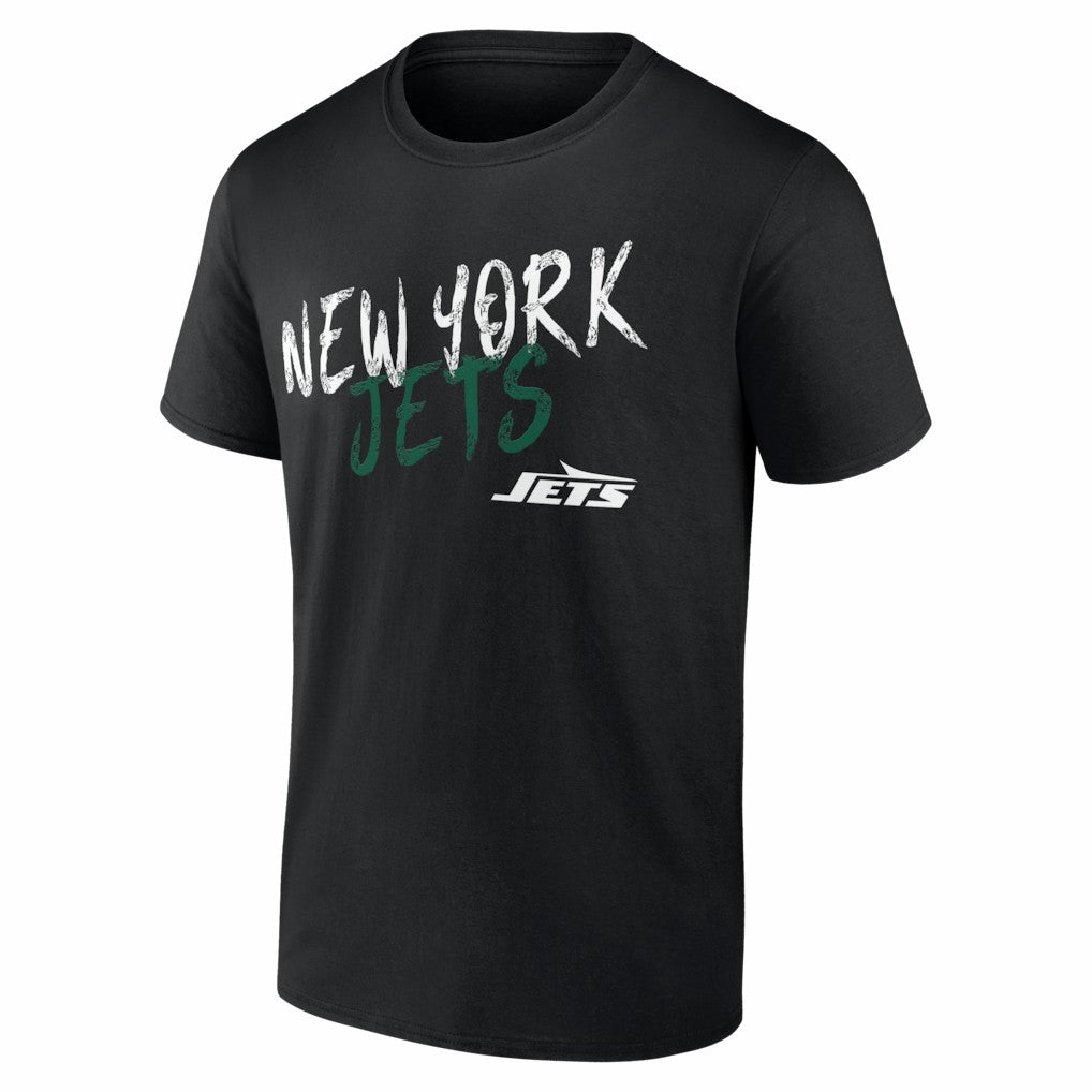 New York Jets Hustle Personalized Name & Number T-Shirt - Black T-shirts