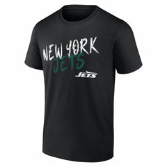 New York Jets Hustle Personalized Name & Number T-Shirt - Black T-shirts